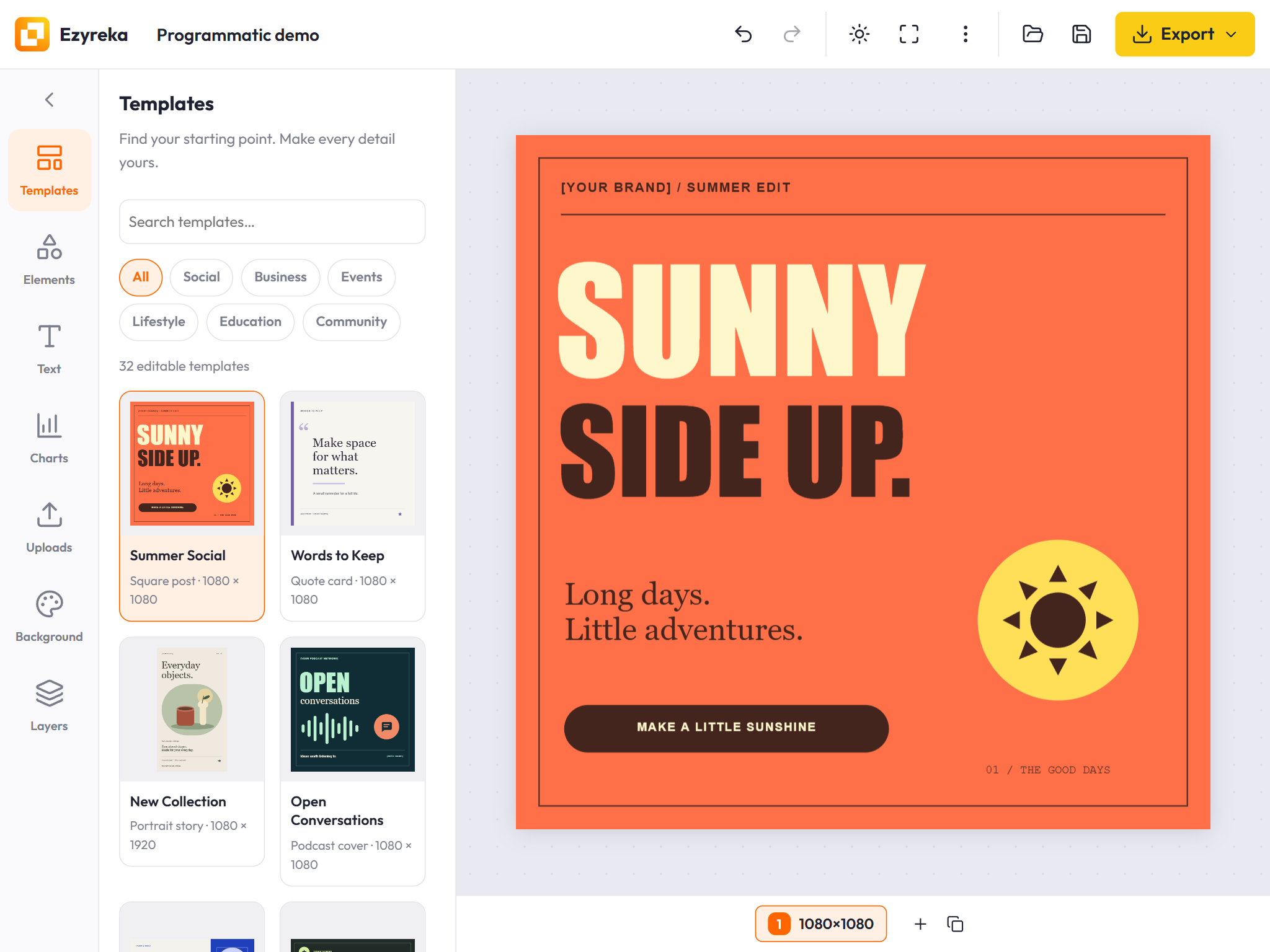 Introducing Ezyreka: a Canva-style design editor in one script tag