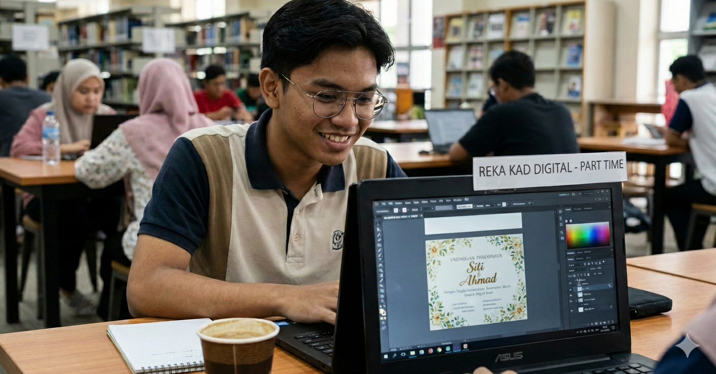 Jana Duit Sebagai Mahasiswa Dengan Jual Kad Kahwin Digital